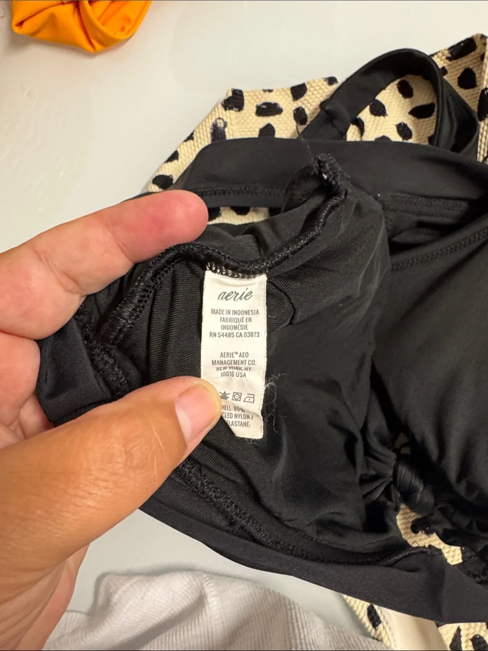 aerie Cream and Black Animal-Print Bikini Set - Picture 6 of 7